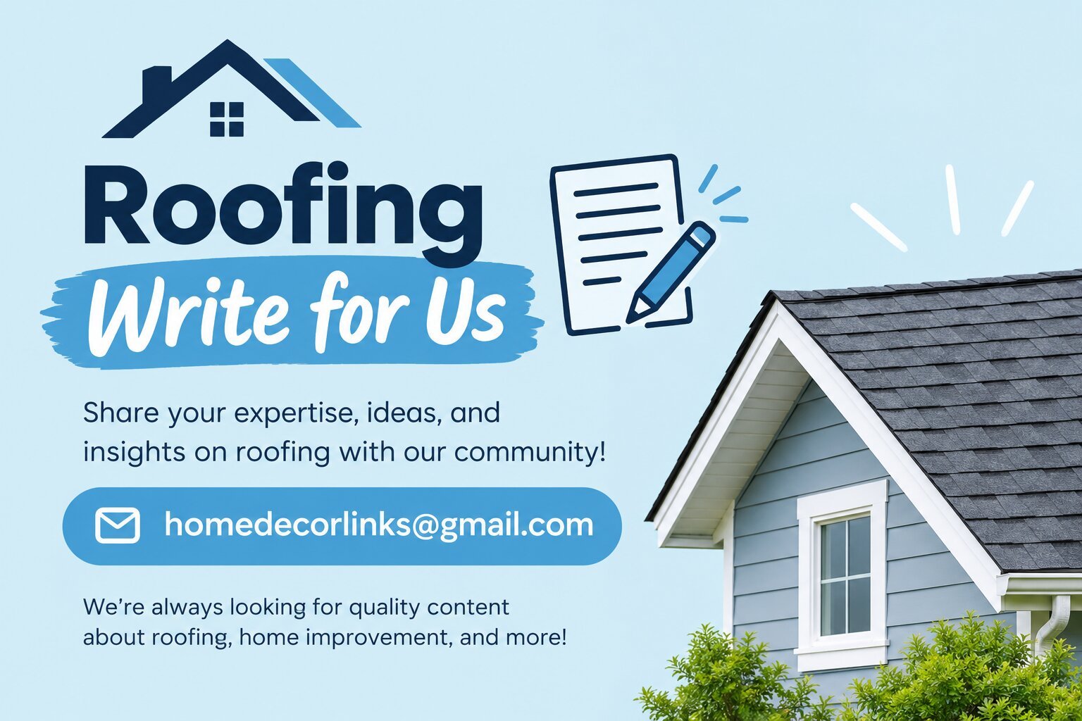 Roofing Write for Us